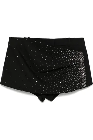 The Attico Shorts con strass