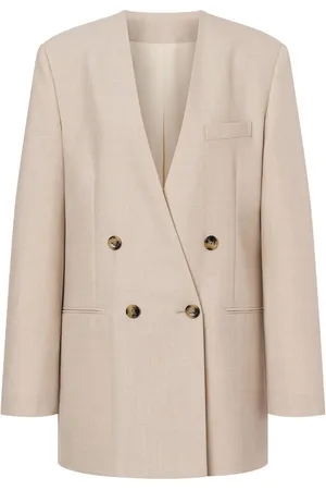 Serafini Blazer doppiopetto senza bavero
