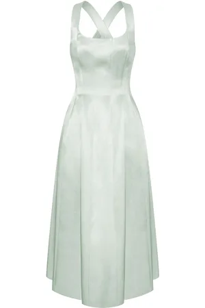 Serafini Abito midi in raso