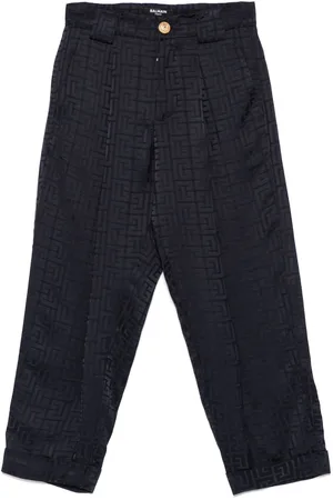 Balmain Pantaloni con motivo PB jacquard