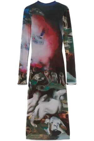 MUGLER Abito Impossession midi x Ambera Wellmann