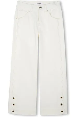 Chloé Jeans con orlo a smerlo