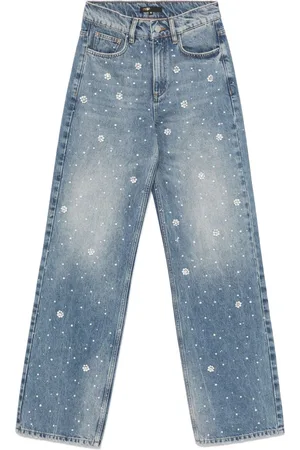 Maje Jeans a gamba ampia con ricamo