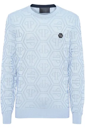 Philipp Plein Maglione con monogramma jacquard