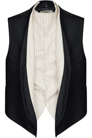 Maison Margiela Gilet con inserto a righe