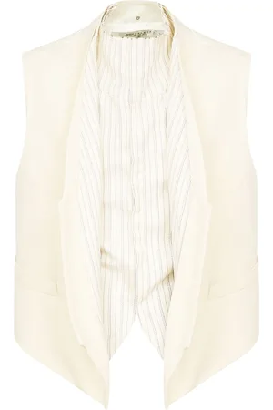 Maison Margiela Gilet con inserto a righe