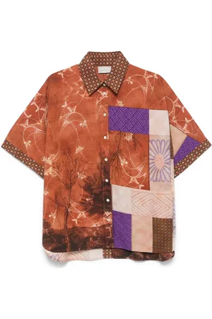 PIERRE-LOUIS MASCIA Camicia con stampa patchwork