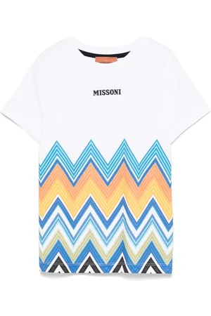 Missoni T-shirt con motivo a zigzag