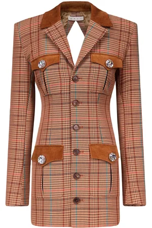 AREA Abito modello blazer con scollatura posteriore