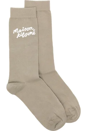 Maison Kitsuné Calzini con scritta a mano