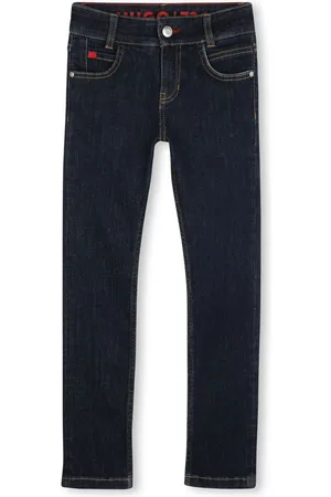 HUGO BOSS Jeans affusolati con applicazione