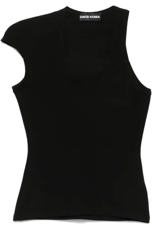 DAVID KOMA Canotta con maniche asimmetriche