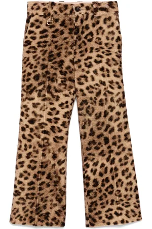 Chloé Pantaloni in velluto con stampa