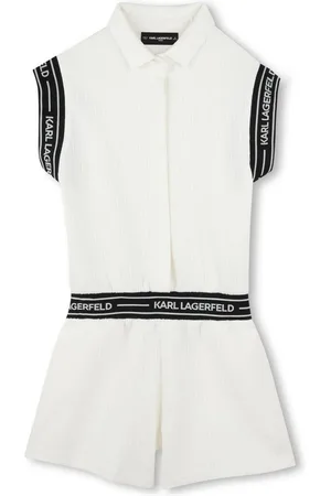 Karl Lagerfeld Tuta corta con logo jacquard