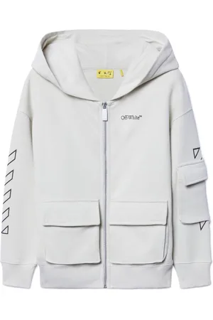OFF-WHITE Felpa Bookish con zip