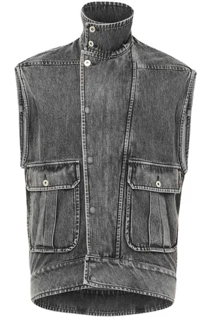 J.W.Anderson Gilet denim a collo alto
