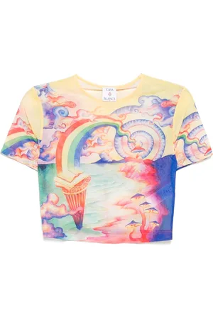 Casablanca T-shirt in rete