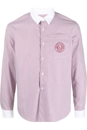Sporty & Rich Camicia a righe con ricamo logo