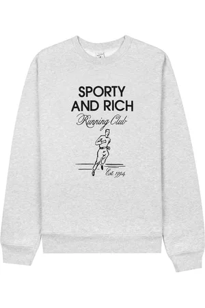 Sporty & Rich Felpa Running Man con stampa grafica