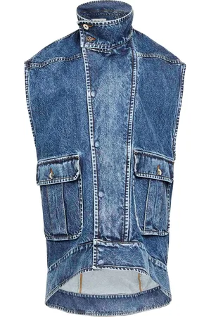 J.W.Anderson Gilet denim a collo alto