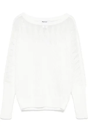 DKNY Maglione con inserti semi trasparenti