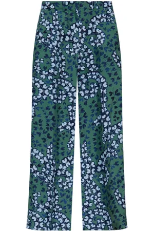 Lanvin Pantaloni in seta con pieghe
