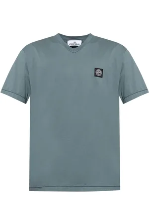 Stone Island T-shirt con scollo a V