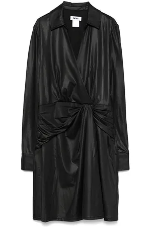 DKNY Abito midi con dettaglio plissettato