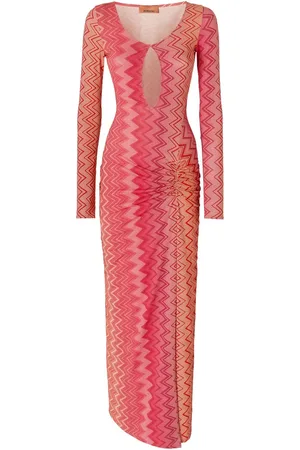 Missoni Copricostume con motivo a zigzag
