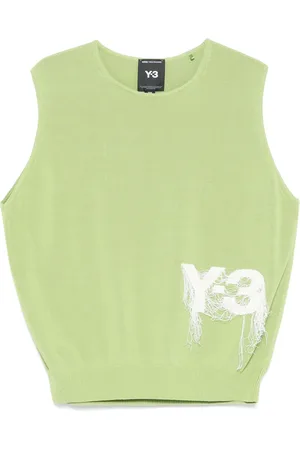Y-3 Top con logo jacquard