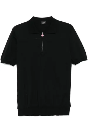Kiton Polo in cotone con ricamo logo