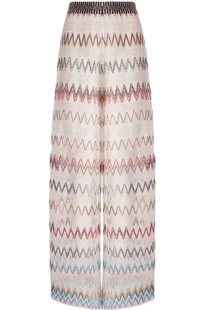 Missoni Pantaloni con motivo zig-zag
