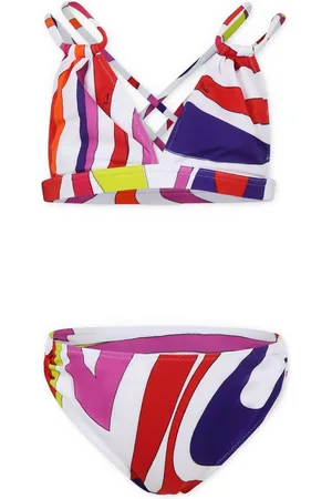 PUCCI Junior Bikini con stampa Marmo