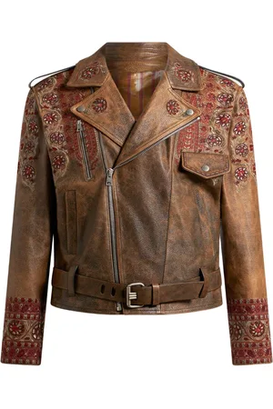 Etro Giacca biker in pelle