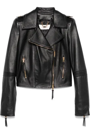 Elisabetta Franchi Giacca biker con dettaglio cuciture