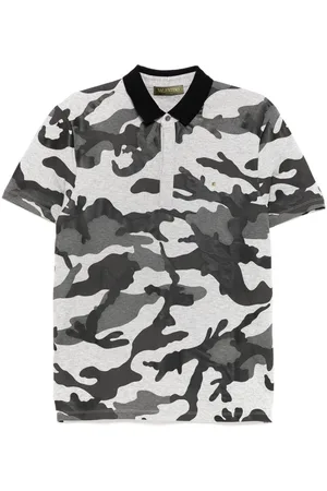 VALENTINO GARAVANI Polo con stampa camouflage