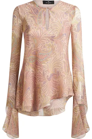Etro Top asimmetrico in seta