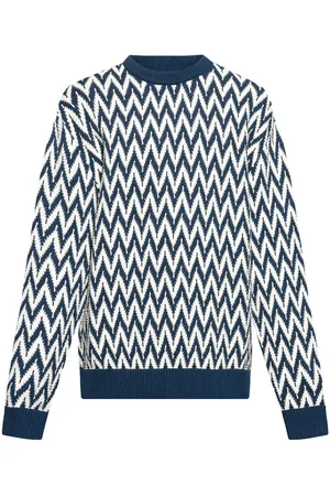 Lanvin Maglione con motivo a zigzag