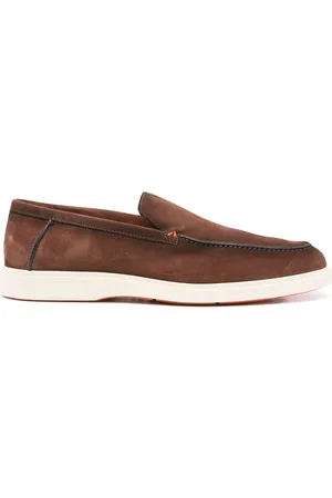 santoni Mocassini in pelle scamosciata