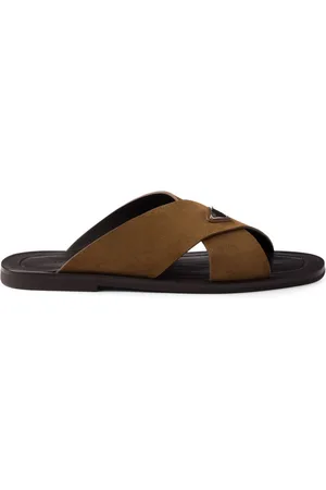 Prada Sandali slides in suede