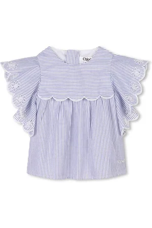 Chloé Blusa a righe con ruches