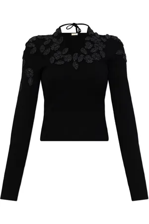 Cult Gaia Top con ricamo a fiori