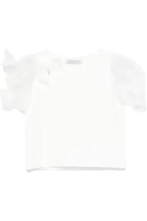 MONNALISA T-shirt con maniche in tulle