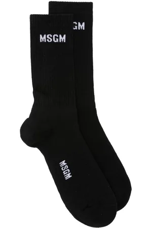 Msgm Calzini con logo jacquard