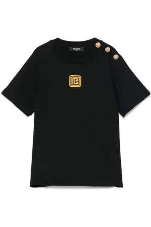 Balmain T-shirt con logo ricamato