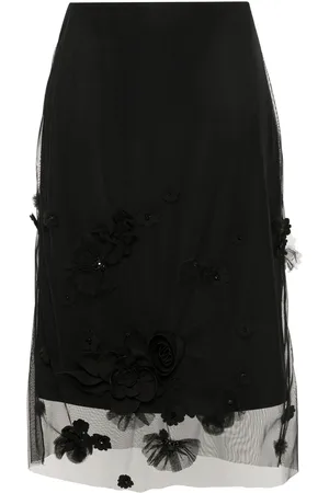 Viktor & Rolf Gonna midi con ricamo