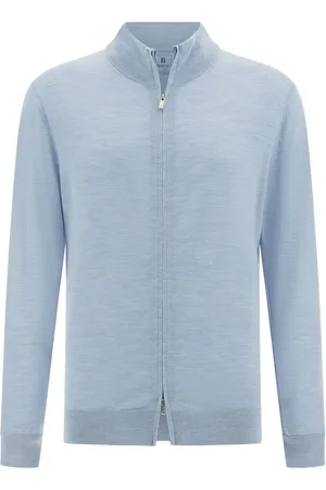 Boggi Milano Maglione con zip in lana merino