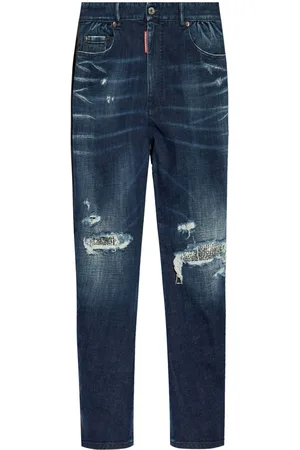 Dsquared2 Jeans dritti con effetto vissuto