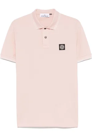 Stone Island Polo con applicazione Compass