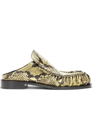 DRIES VAN NOTEN Mules con effetto serpente